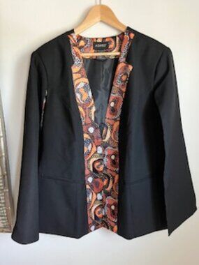 🧡3/15 ASHRO Black Orange Vest Jacket Women's 1X